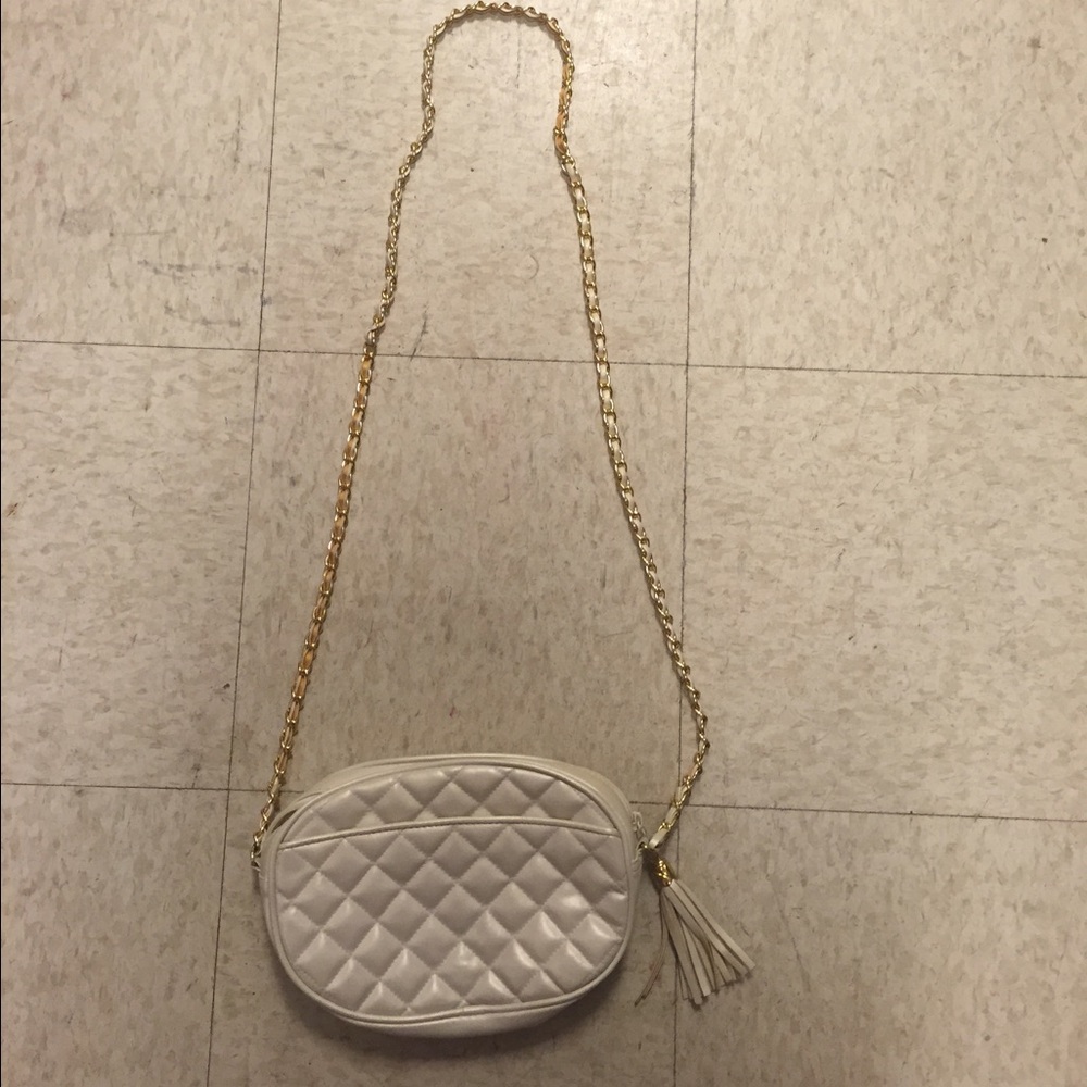 Gorgeous pearl sheen quilted bag